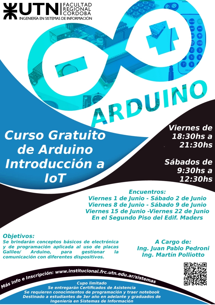 Curso Arduino Introducción A Iot Cupo Completo Departamento De Ingeniería En Sistemas De Información
